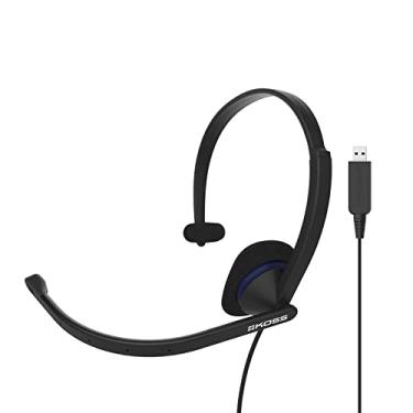 Imagem de Koss Fone de ouvido de comunicação CS195 USB unilateral, microfone Electret com cancelamento de ruído, braço de microfone flexível, com fio com plugue USB, preto