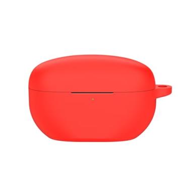 Imagem de nerhemg Capa de fone de ouvido antiderrapante cobertura total de silicone capa de proteção de 360 graus para Sony Wf-1000xm5 à prova de arranhões leve e preciso furo vermelho A