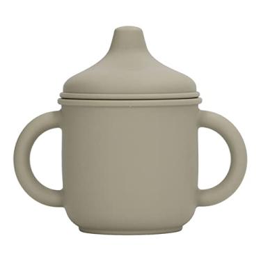 Imagem de Copo da Prova do Derramamento do Silicone, Copo Bebendo Fácil Limpo da Palha do Treinamento do Copo do bebê do Silicone para a Criança das Crianças, Copos (GREEN)