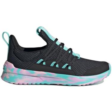 Imagem de adidas Unissex para crianças? Essentials Lite Racer Adapt 5.0 IG5399, Preto/rosa transparente/azul-piscina piscante, 2 Big Kid