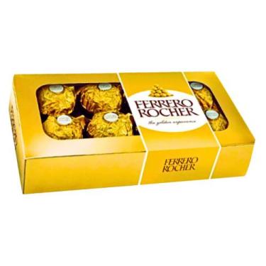 Imagem de Oferta Chocolate Ferrero Rocher T8 - 1 Caixa Com 8 Bombons