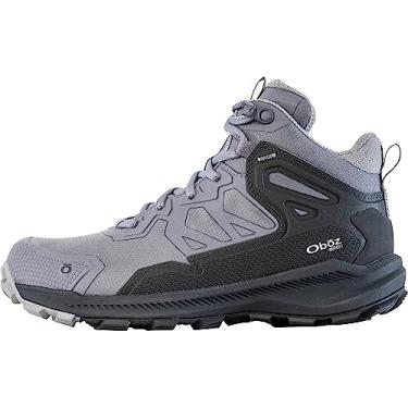 Imagem de Oboz Bota feminina Katabatic Mid B-DRY impermeável para caminhada, Mineral, 6.5