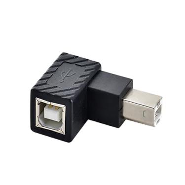 Imagem de MOOKEENONE Conector USB 2.0 Tipo B Conversor de Ângulo de 90 Graus Conector Scanner