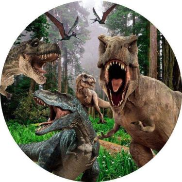 Imagem de Painel Redondo 3D Sublimado Dinossauro Frd-2178