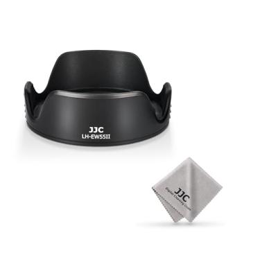 Imagem de Para-sol para lente Canon RF 28 mm F 2.8 STM, para-sol reversível de substituição de lente Canon EW-55, compatível com filtros de 55 mm e tampa de lente de 55 mm