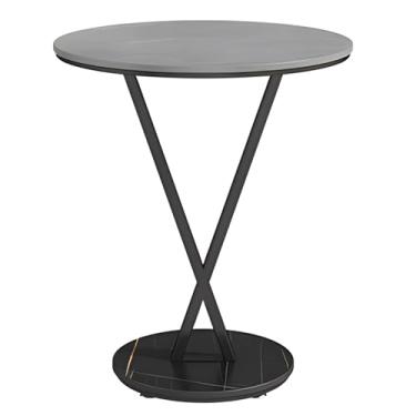 Imagem de Mesa Lateral Com Base Estável, Pequena Economia De Espaço Lateral, Mesa Final Moderna Para Sala De Estar, Quarto, Escritório, Banheiro, Sofá (Color : STYLE 2, Size : 19.68x23.62in)