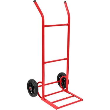 Imagem de Carrinho Para Armazém 120kg Metálico Leve Roda Borracha Maci