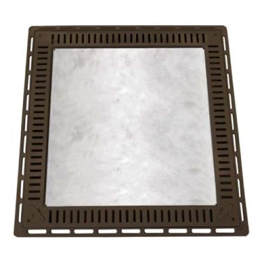 Imagem de Tampa Para Casa De Máquina 80x80 Rebaixada C/Grelha Gda (Marrom - 3084)