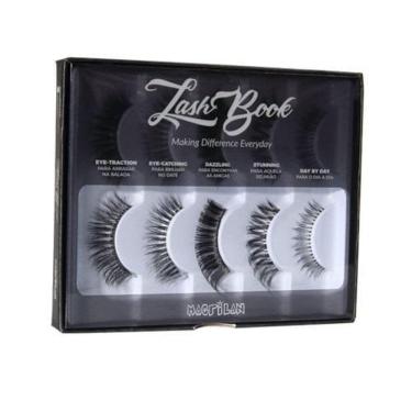Imagem de Kit de Cilios Macrilan Posticos com 5 Pares Eb101