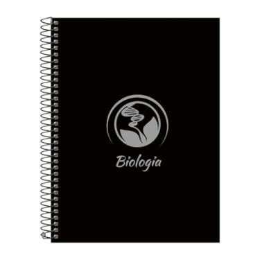 Imagem de Caderno Universitário Espiral 20 Matérias Profissões Biologia (Preto e Prata)