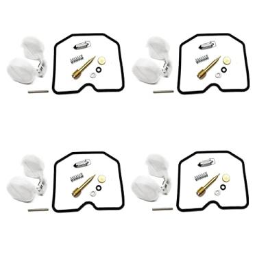 Imagem de Kit de reparo de carburador junta de agulha flutuante e flutuador de óleo para Kawasaki Eliminator 250 EL250 ZL600 ZL900 EL ZL 250 600 900 A B (Cor: 4 conjuntos)