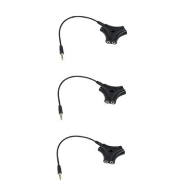 Imagem de Homoyoyo 3 Unidades 1 5 adaptador de fones de ouvido divisor de fone de ouvido adaptador de fone de ouvido Adaptador divisor de 3,5 mm Divisor de 5 portas de 3,5 mm