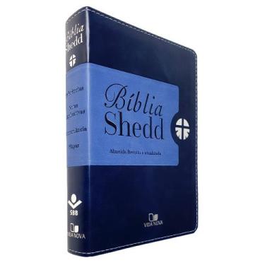 Imagem de Bíblia De Estudo Shedd  Ara  Duotone Azul - Editora Vida Nova