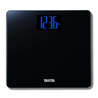 Imagem de Balança de peso digital TANITA HD-366 com LCD retroiluminado grande azul, com capacidade de peso de 136 kg