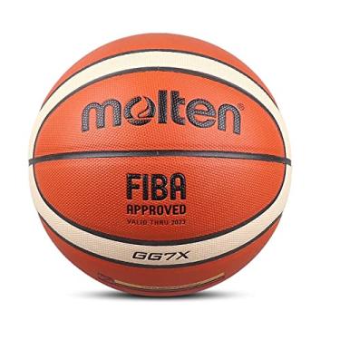 Imagem de Bola de basquete de couro PU Molten GG7X tamanho oficial nº 7