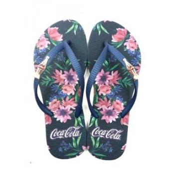 Imagem de Chinelo Feminino Coca-cola Colorful Garden Cc3625-Feminino