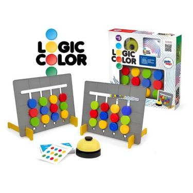 Imagem de Jogo De Tabuleiro Logic Color Brinquedo Educativo Pakitoys - Paki Toys