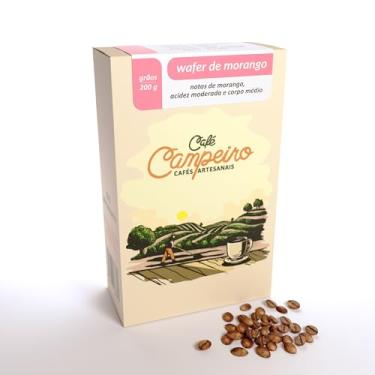 Imagem de Café Campeiro Wafer de Morango - Café Especial em Grãos, 100% Arábica, Torra Média Artesanal, 200g