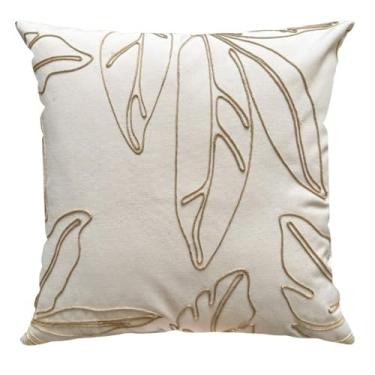 Imagem de Capa Donatella 070 com Bordado 43 Cm X 43 Cm Bege/cru