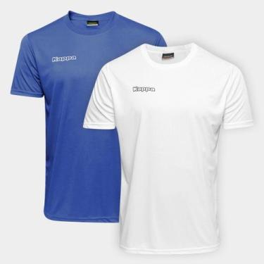 Imagem de Kit Camiseta Kappa Shangai Masculina 2 Peças