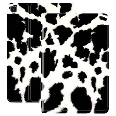 Imagem de Capa para Samsung Galaxy Tab A7 Lite 8,7 polegadas 2021, capa inteligente ultra fina e leve de hibernar/despertar automática para tablet Samsung Galaxy Tab A7 Lite (SM-T220/T225/T227), estampa de vaca