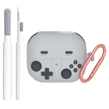 Imagem de Aircawin Capa para Samsung Galaxy Buds 3 e Galaxy Buds 3 Pro, linda capa de desenho animado para fones de ouvido sem fio Samsung, capa de silicone premium com chaveiro e caneta, acessórios de fone de