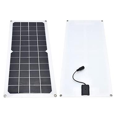 Imagem de Painel Solar de 10 W, Painel Solar de 10 Watts Painéis Solares Com Portas USB Duplas Placa de Carregamento de Painel Solar Fotovoltaico para Barco de Motocicleta Automotivo ATV