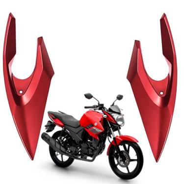 Imagem de Par Carenagem Lateral Farol Bananinha Fazer 150 Vermelho Brilho 2024 -