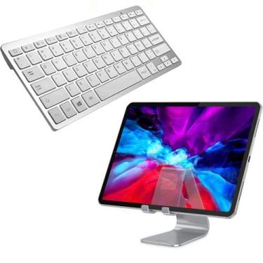 Imagem de Kit Suporte Para Tablet A8 T225 + Mini Teclado Bluetooth - Duda Store