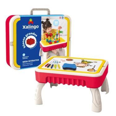 Imagem de Brinquedo Infantil Mesa Interativa 58 Peças Xalingo - 68421