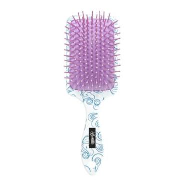 Imagem de Escova Cabelo Raquete Desembaraçante Top Encantados Bonitta, Rosa e Br