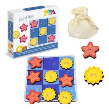 Imagem de Jogo Da Velha Infantil Sol E Estrela - Raciocínio Lógico - Babebi