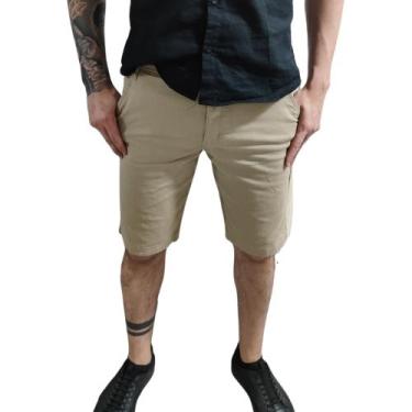 Imagem de Bermuda em Sarja Sport Fino Bege Claro - Next Jeans, 38