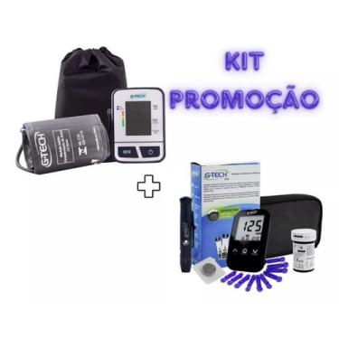 Imagem de Kit Enfermagem Medidor De Pressão + Aparelho De Glicose - Gtech