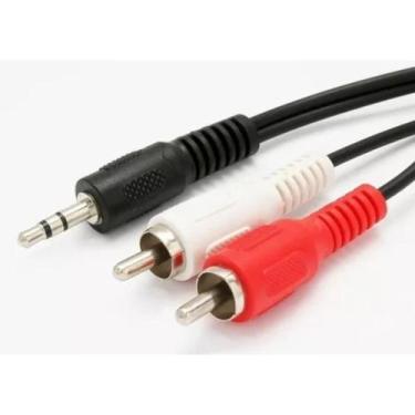 Imagem de Cabo P2 X 2 Rca Audio Auxiliar Som Estereo 1,5 Metros - M.Future