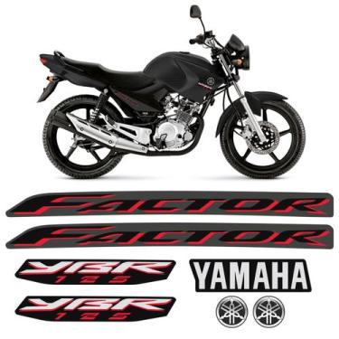 Imagem de Kit Adesivos Moto Yamaha Ybr 125 Factor 2009 + Emblemas - SPORTINOX, M