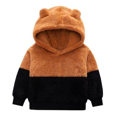 Imagem de Jaqueta Infantil Menino Urso Inverno Fleece Plush Inverno - anjo da ma