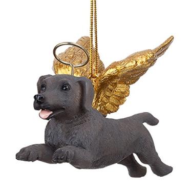 Imagem de Ornamentos de árvore de Natal - Honor The Pooch Weimaraner Holiday Angel Dog Ornaments