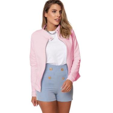 Imagem de Jaqueta Casaco Bomber Feminina Casual Super Moderno - Gisele Freitas, 