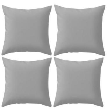 Imagem de Kit 4 Capas Lisas Varias Cores Para Sala Sofá Decoração - Gabi Flor, C