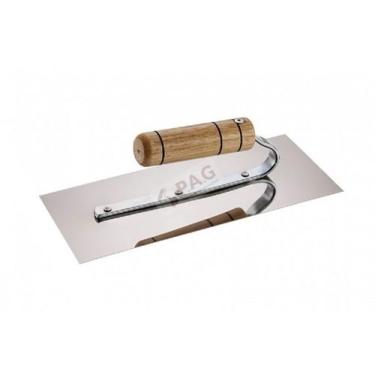 Imagem de Kit 2 desempenadeira aco inox massa corrida gesso 25x12 p.a.g cabo abe