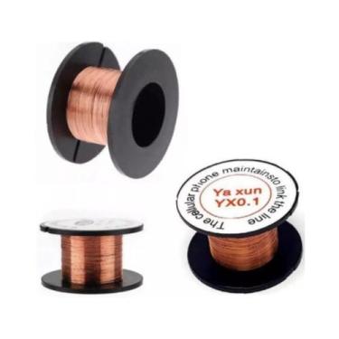 Imagem de Rolo De Fio Para Jumper De Cobre 0.1mm Rolo 10mts - Yaxun