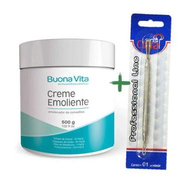 Imagem de Kit Creme Emoliente 500g Buona Vita Trieta 10% e Extrator de Cravos In
