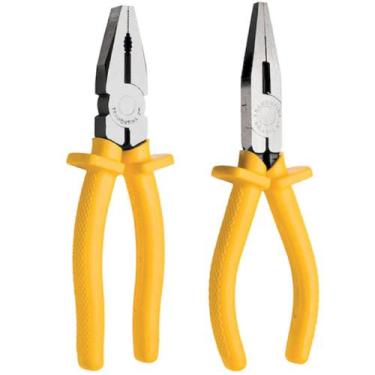 Imagem de Kit Alicate Universal + Alicate Bico Meia Cana Isolado 1000v - Tramont