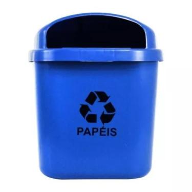 Imagem de Cesto Individual Para Coleta Seletiva Com 40l S/ Poste (st3) - JSN, Az