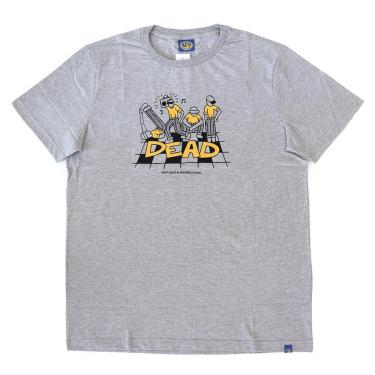 Imagem de Camiseta Drop Dead Boombox Gang - Cinza Mescla-Masculino