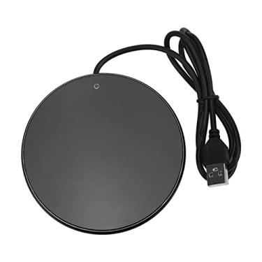 Imagem de Aquecedor de Caneca de café, Temperatura Constante de 55°C, Aquecedor de Vela USB Inteligente Com Luz Pequena e Tamanho da Palma da Mão, para Viagens de Escritório Em Casa