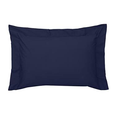 Imagem de Fronha Avulsa King 50x90 Cm Vida Bela 200 Fios Azul Taurus Kacyumara