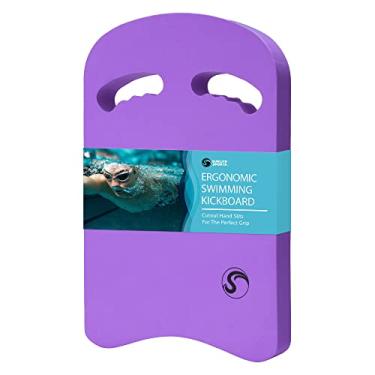 Imagem de Sunlite Sports Prancha de natação com alças ergonômicas, tamanho único, para crianças e adultos, auxílio de natação para treinamento de piscina, para nadadores iniciantes e avançados