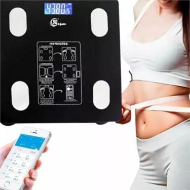 Imagem de Balança Ultra Eletrônica Aplicativo Índices Massa Gordura - Sweet Home
